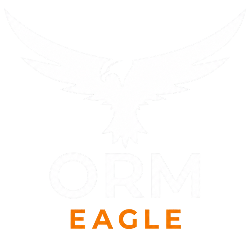 ORM Eagle Logo White with Transparent BG